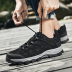 ⏰Limited Time 60% OFF🛒 Men's Outdoor Hiking Shoes – Breathable Waterproof Low-Cut Walking Shoes with Non-Slip Traction, Abrasion-Proof Build & Orthopedic Wide Toe Arch Support