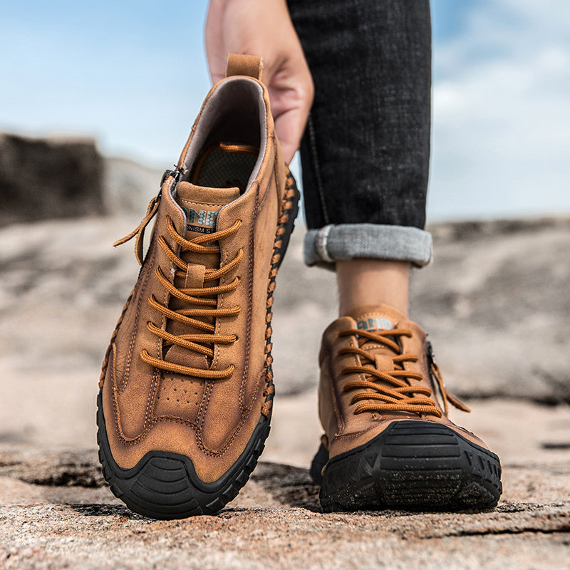 ⏰ Clearance Sale – 70% OFF 🔥 Men's Vintage Outdoor Work Boots – Handcrafted, Waterproof & Slip-Resistant