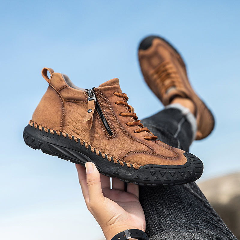 ⏰ Clearance Sale – 70% OFF 🔥 Men's Vintage Outdoor Work Boots – Handcrafted, Waterproof & Slip-Resistant