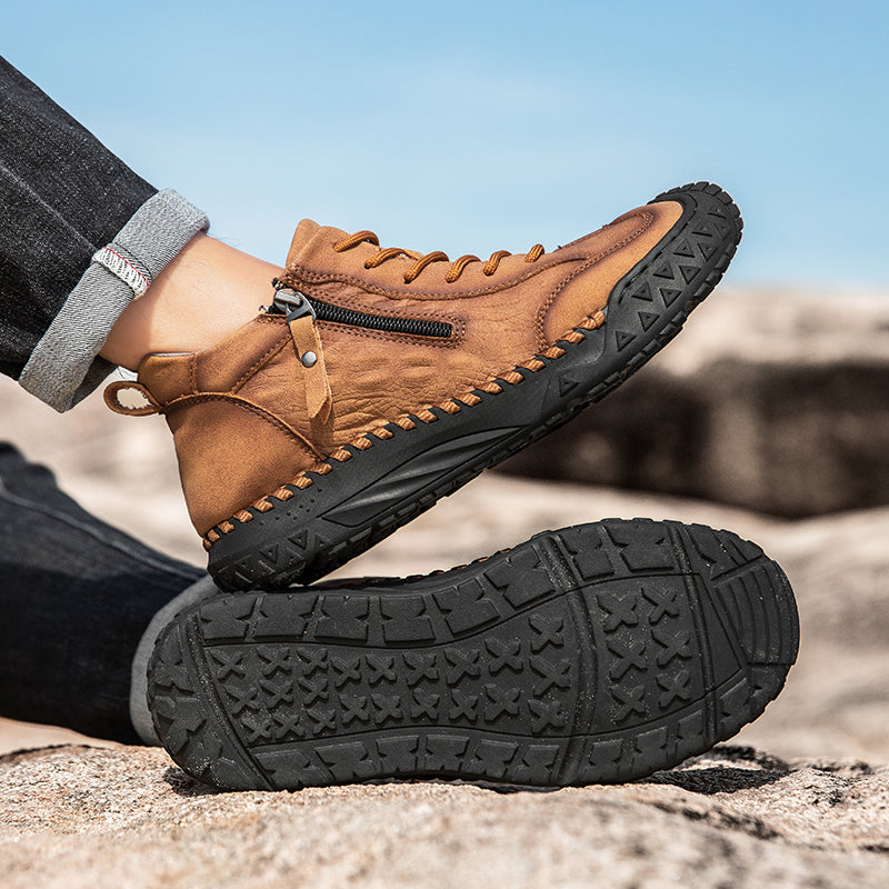 ⏰ Clearance Sale – 70% OFF 🔥 Men's Vintage Outdoor Work Boots – Handcrafted, Waterproof & Slip-Resistant