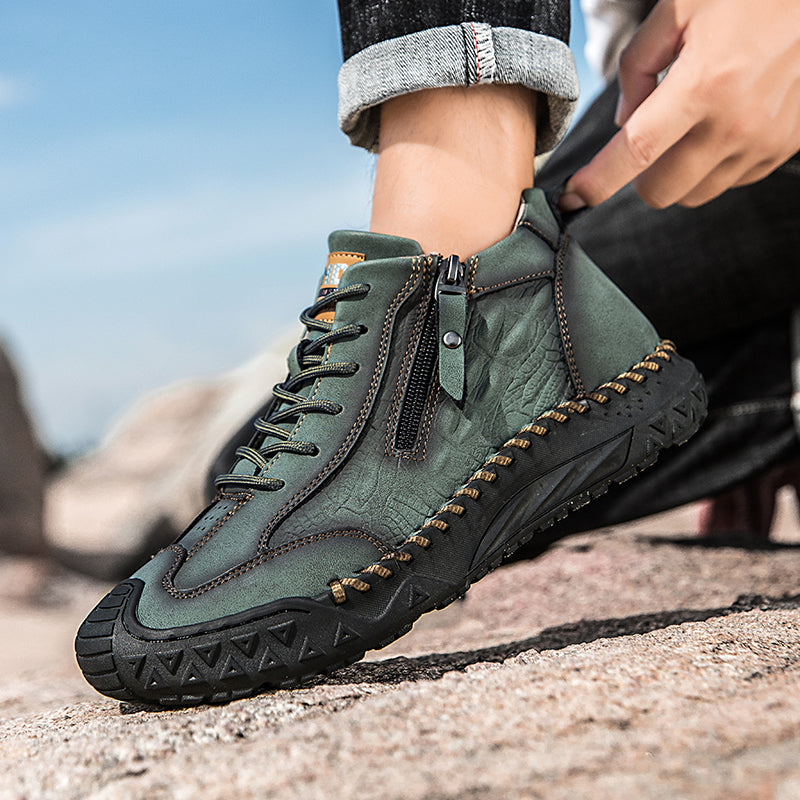 ⏰ Clearance Sale – 70% OFF 🔥 Men's Vintage Outdoor Work Boots – Handcrafted, Waterproof & Slip-Resistant