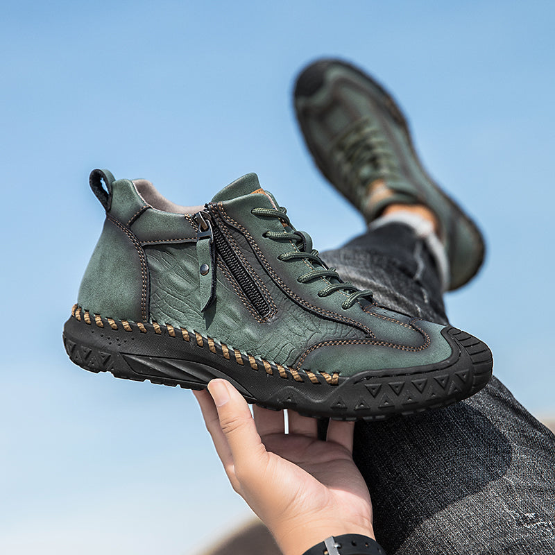 ⏰ Clearance Sale – 70% OFF 🔥 Men's Vintage Outdoor Work Boots – Handcrafted, Waterproof & Slip-Resistant