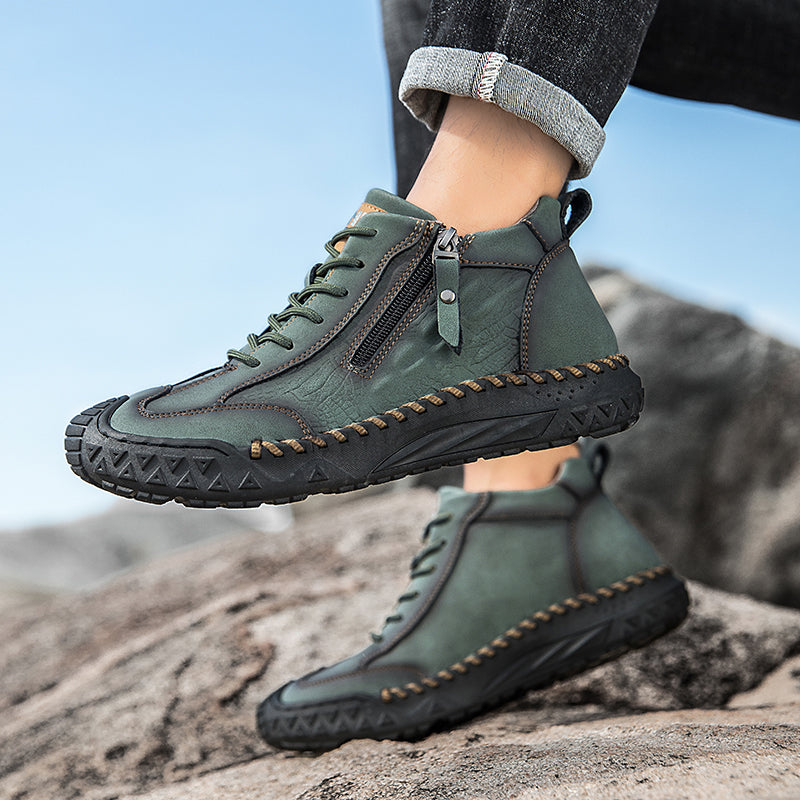 ⏰ Clearance Sale – 70% OFF 🔥 Men's Vintage Outdoor Work Boots – Handcrafted, Waterproof & Slip-Resistant