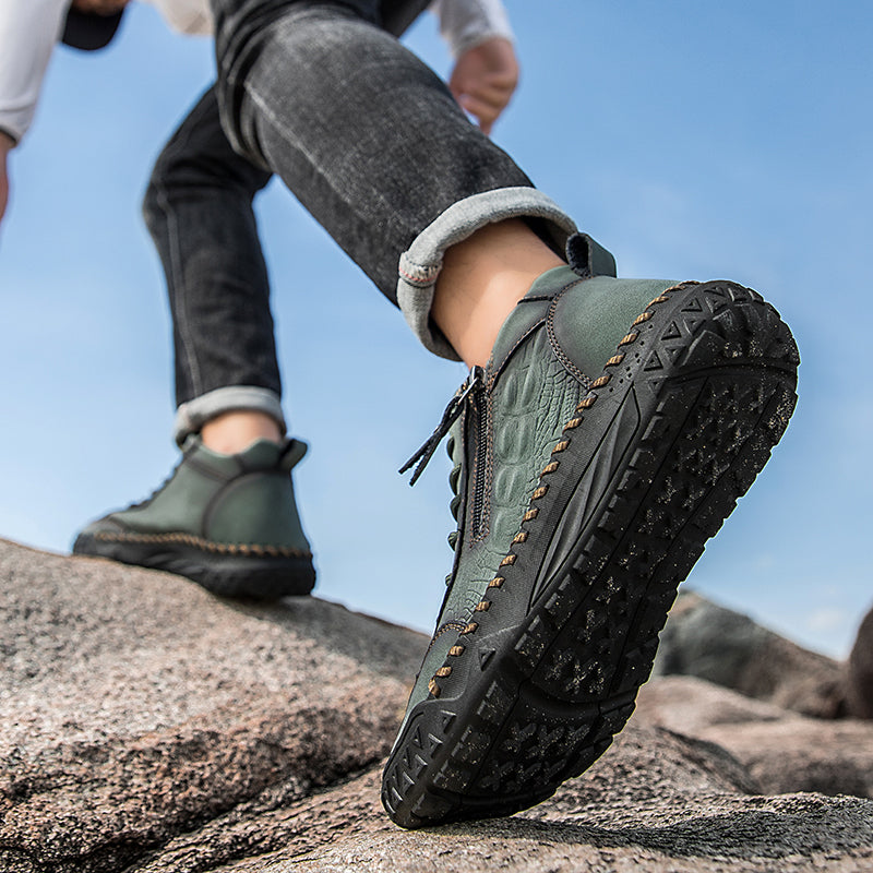 ⏰ Clearance Sale – 70% OFF 🔥 Men's Vintage Outdoor Work Boots – Handcrafted, Waterproof & Slip-Resistant