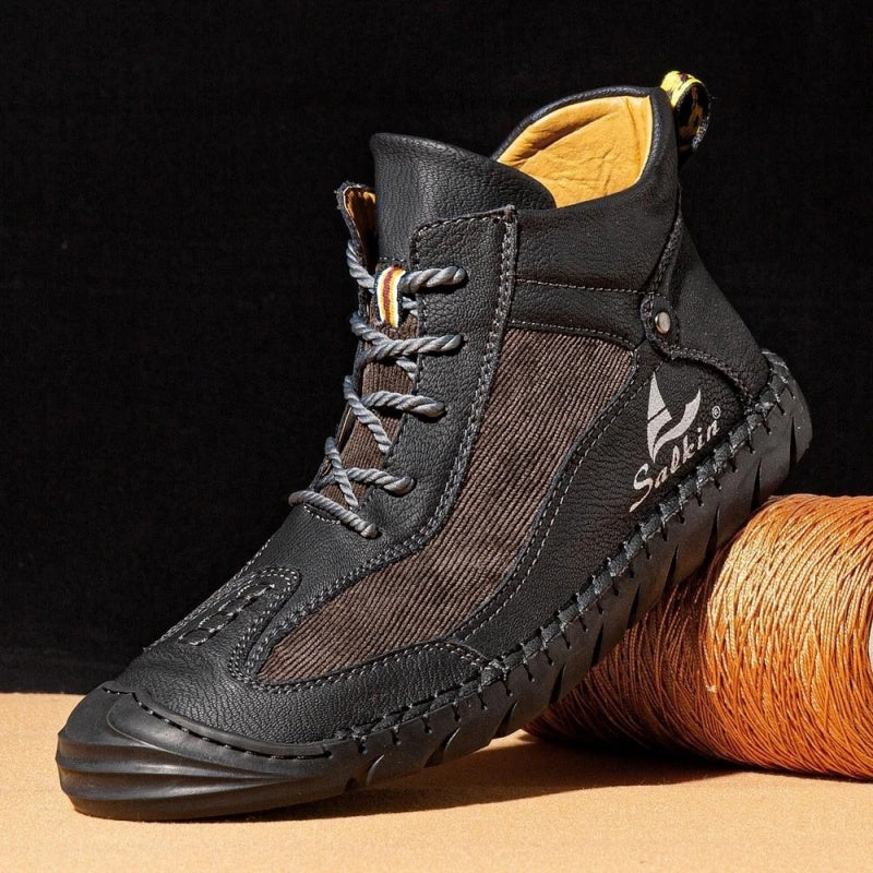 💥Last day deals 70% OFF💥Men's Outdoor Comfortable Breathable Retro Lace-up Arch Support Boots Non-Slip Wear-Resistant Cycling Boots