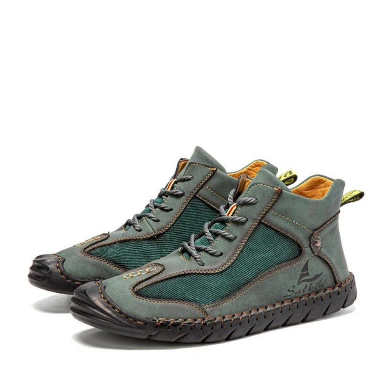 💥Last day deals 70% OFF💥Men's Outdoor Comfortable Breathable Retro Lace-up Arch Support Boots Non-Slip Wear-Resistant Cycling Boots