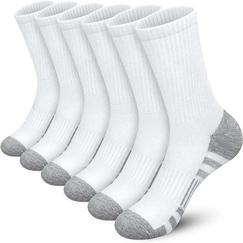 Breathable Sports Socks 3 Pairs Pack Moisture Wicking Long Athletic Socks for Workout