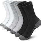 Breathable Sports Socks 3 Pairs Pack Moisture Wicking Long Athletic Socks for Workout