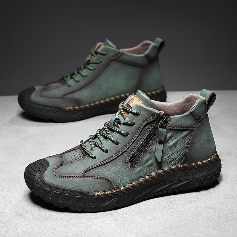 ⏰ Clearance Sale – 70% OFF 🔥 Men's Vintage Outdoor Work Boots – Handcrafted, Waterproof & Slip-Resistant