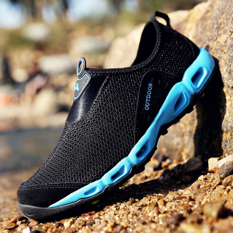 💥 Summer Sale💥 Men’s Lightweight Slip-On Barefoot Water Shoes – Breathable Mesh, Quick-Dry, Anti-Slip for Hiking & Outdoors