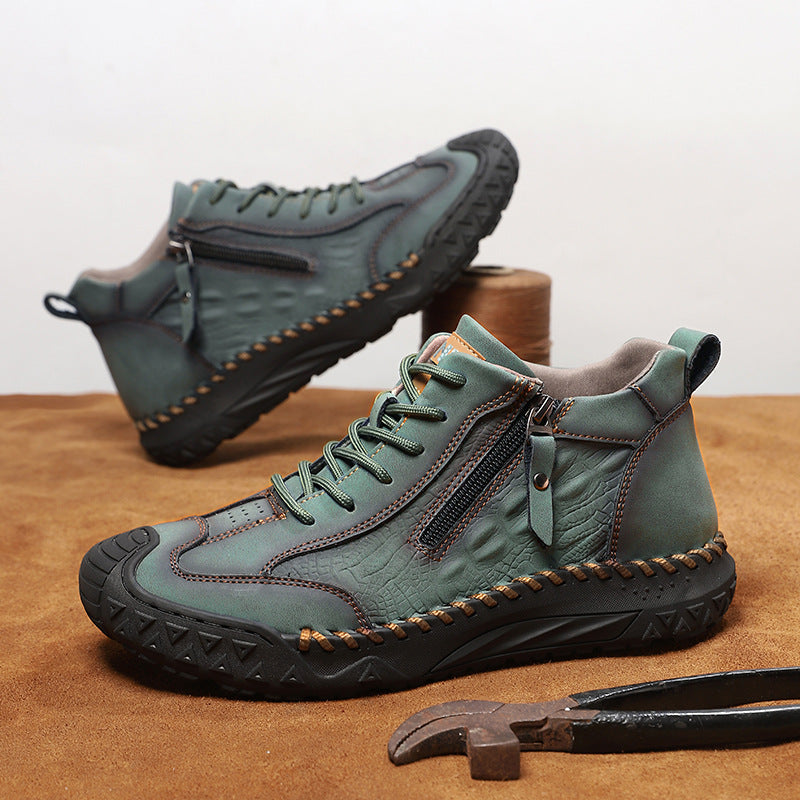 ⏰ Clearance Sale – 70% OFF 🔥 Men's Vintage Outdoor Work Boots – Handcrafted, Waterproof & Slip-Resistant