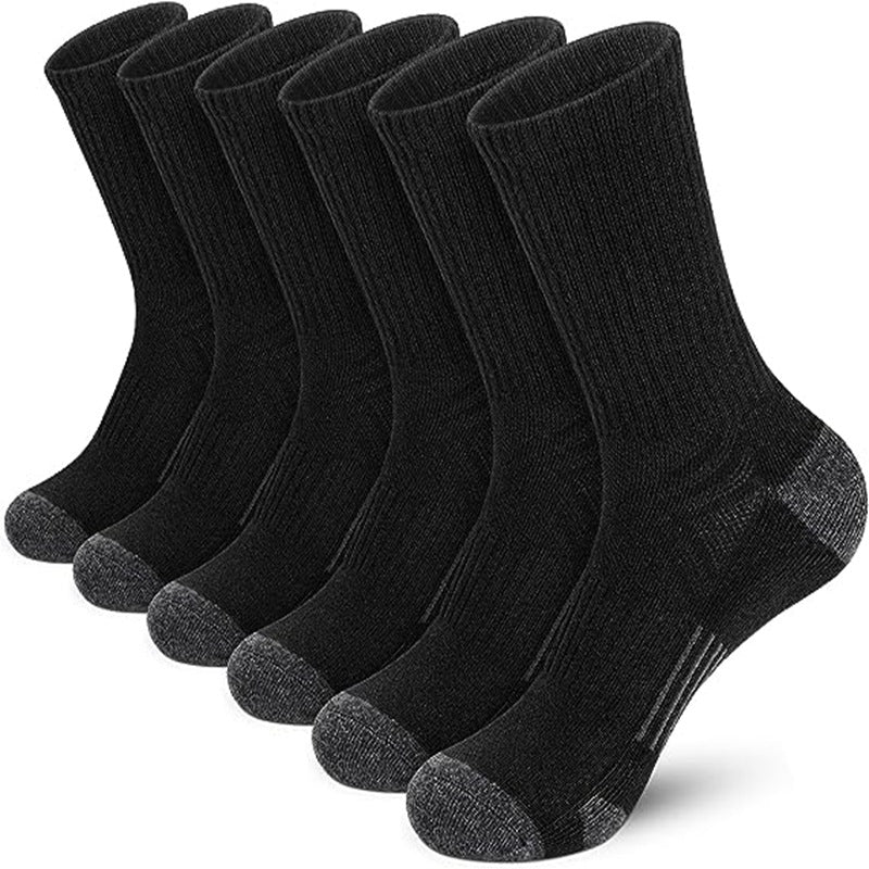 Breathable Sports Socks 3 Pairs Pack Moisture Wicking Long Athletic Socks for Workout