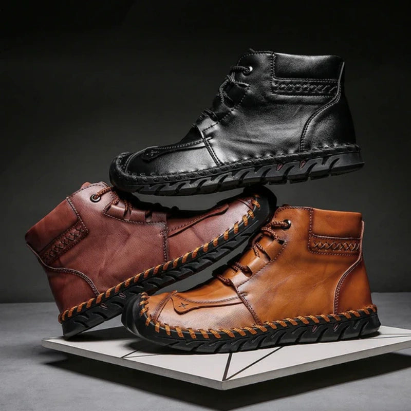💥Last day deals 70% OFF💥Men's Comfortable Waterproof Durable Handmade Leather Shoes Wide Toe Shoes