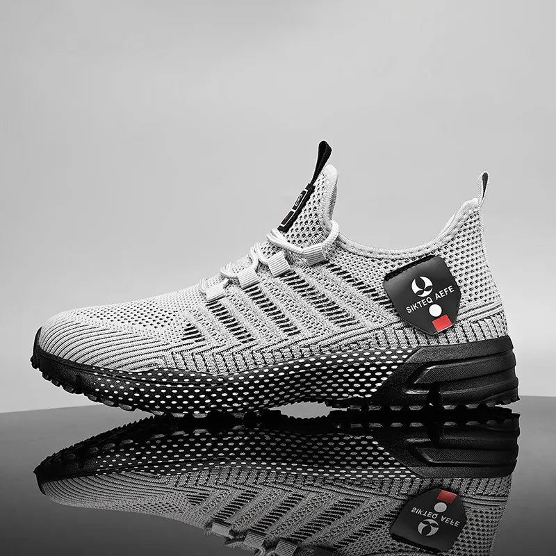 🔥HOT SALE 50% OFF🛒- Men's Lightweight Orthopedic Flyknit Sneakers – Breathable Walking, Running & Outdoor Fitness Shoes
