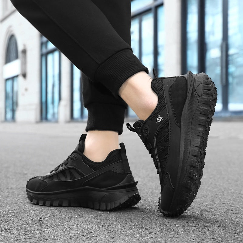 (⏰LAST DAY-70% OFF🛒)Men’s Work Hiking Shoes – Waterproof, Shock Absorbing Sole, Puncture & Smash Resistant, Wide Toe, Arch Support for Comfort and Durability