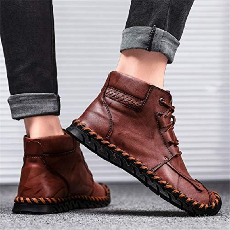 💥Last day deals 70% OFF💥Men's Comfortable Waterproof Durable Handmade Leather Shoes Wide Toe Shoes