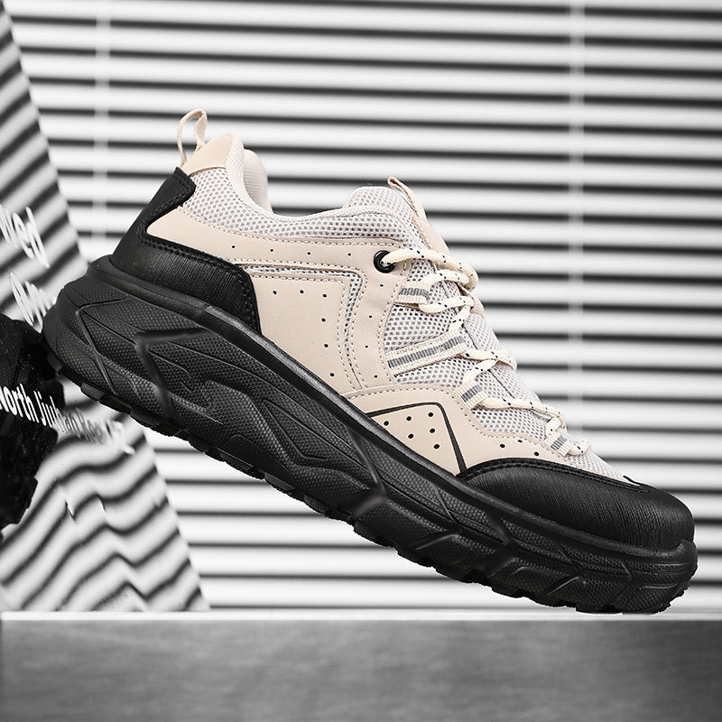 ⛰️LAST DAY 50% OFF🛒Men’s Waterproof Leather Hiking Boots – Arch Support, 2" Thick & Wide Sole for Extra Height and Stability, Protective Toe, Non-Slip Grip, Breathable Comfort for Outdoor Adventures