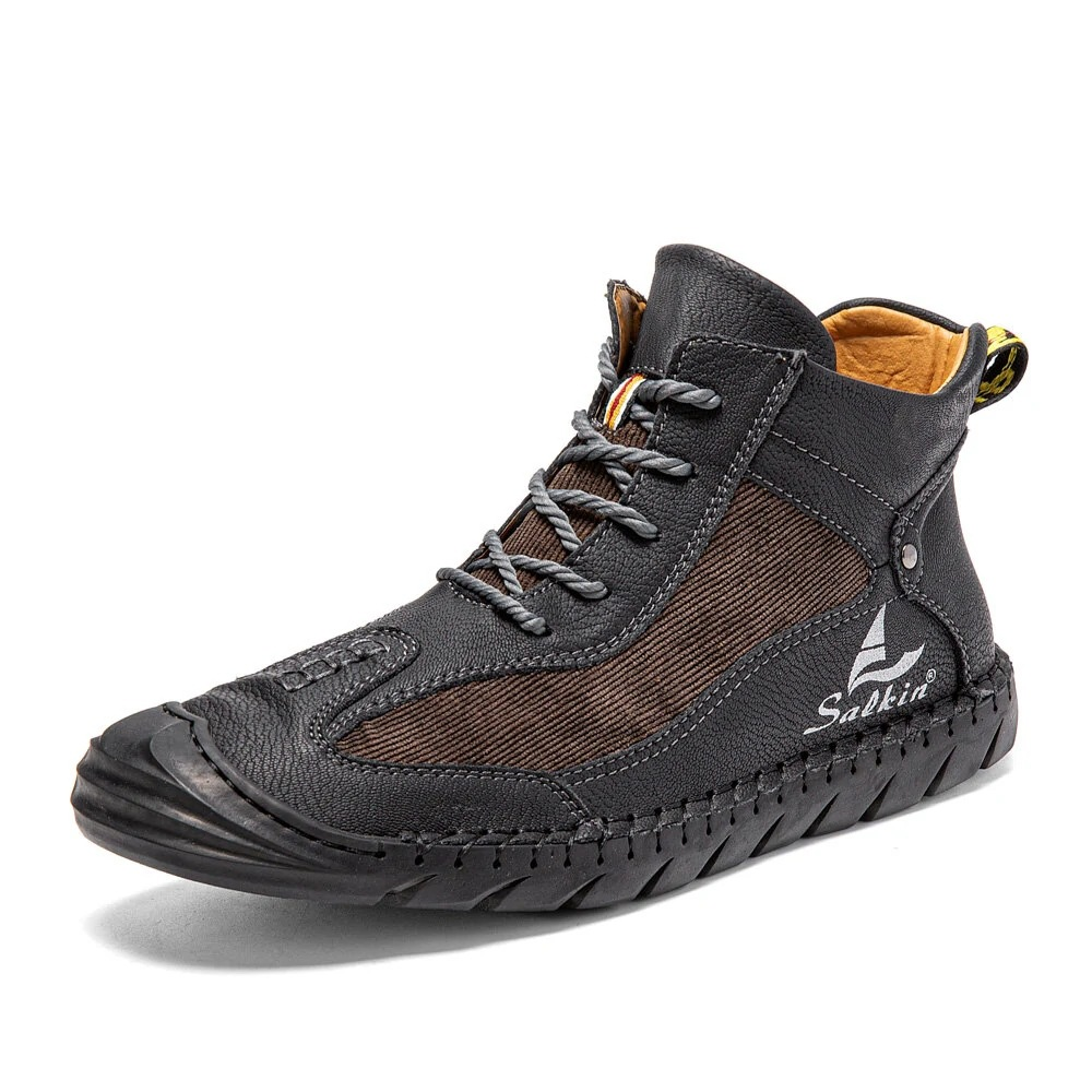 💥Last day deals 70% OFF💥Men's Outdoor Comfortable Breathable Retro Lace-up Arch Support Boots Non-Slip Wear-Resistant Cycling Boots