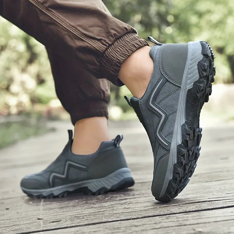 50% OFF!!!🛒Men's Outdoor Orthopedic Shoes, Wide Toe Waterproof Hiking Sneakers with Arch Support & Non-Slip Sole