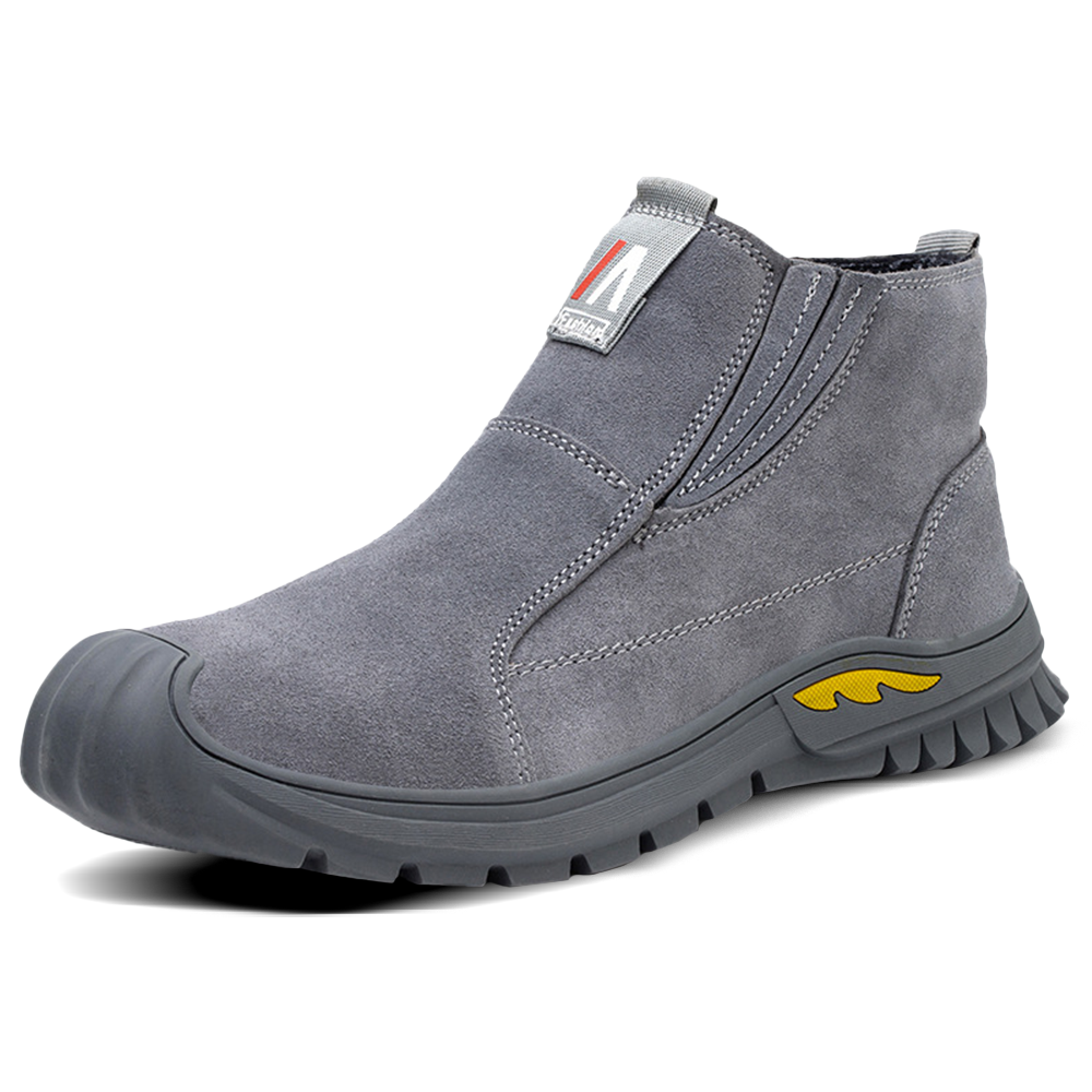 ⏰ Limited Time 70% OFF – Men's Steel Toe Lightweight Work Boots with Kevlar Fiber | Puncture & Impact Resistant Safety Shoes