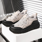 ⛰️LAST DAY 50% OFF🛒Men’s Waterproof Leather Hiking Boots – Arch Support, 2" Thick & Wide Sole for Extra Height and Stability, Protective Toe, Non-Slip Grip, Breathable Comfort for Outdoor Adventures