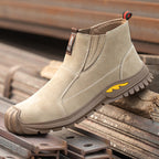 ⏰ Limited Time 70% OFF – Men's Steel Toe Lightweight Work Boots with Kevlar Fiber | Puncture & Impact Resistant Safety Shoes