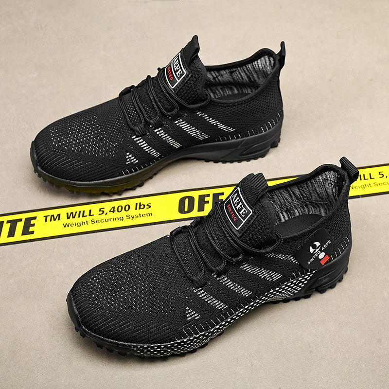 🔥HOT SALE 50% OFF🛒- Men's Lightweight Orthopedic Flyknit Sneakers – Breathable Walking, Running & Outdoor Fitness Shoes